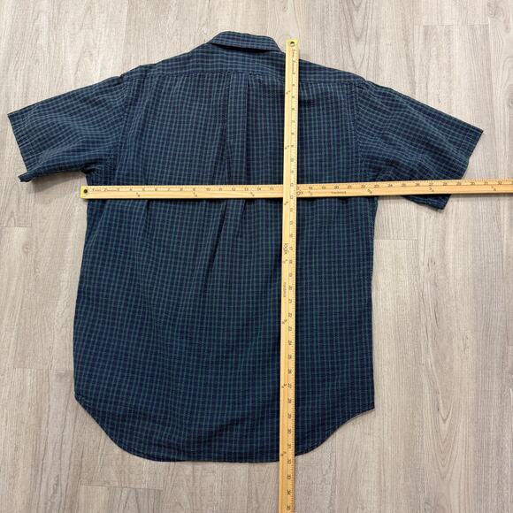 Vintage Polo Ralph Lauren Blake Short Sleeve Button Shirt Men's Medium Plaid 90s - Picture 6 of 6